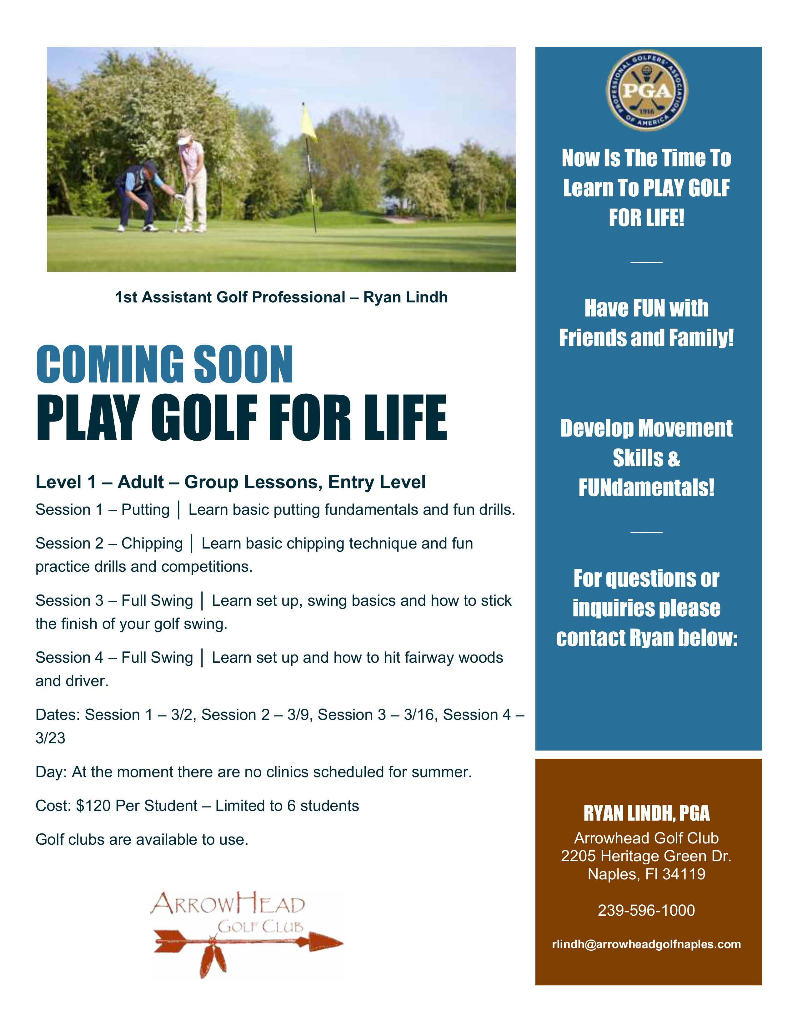 11 3 25 Play golf for life